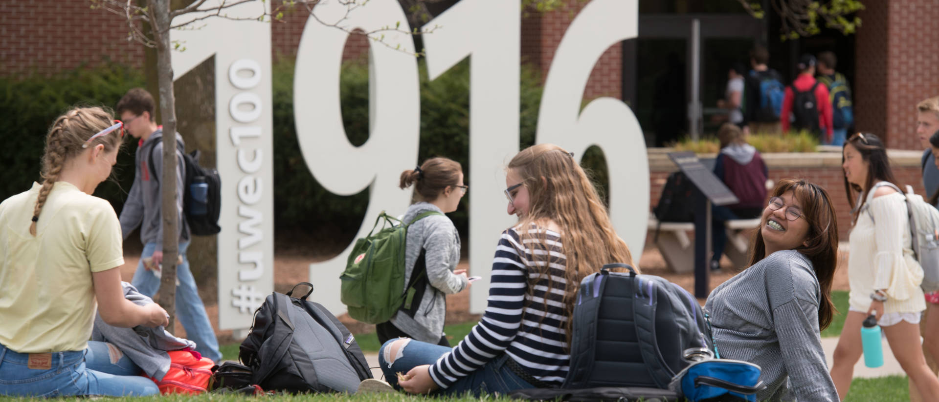 Spring fest on campus mall