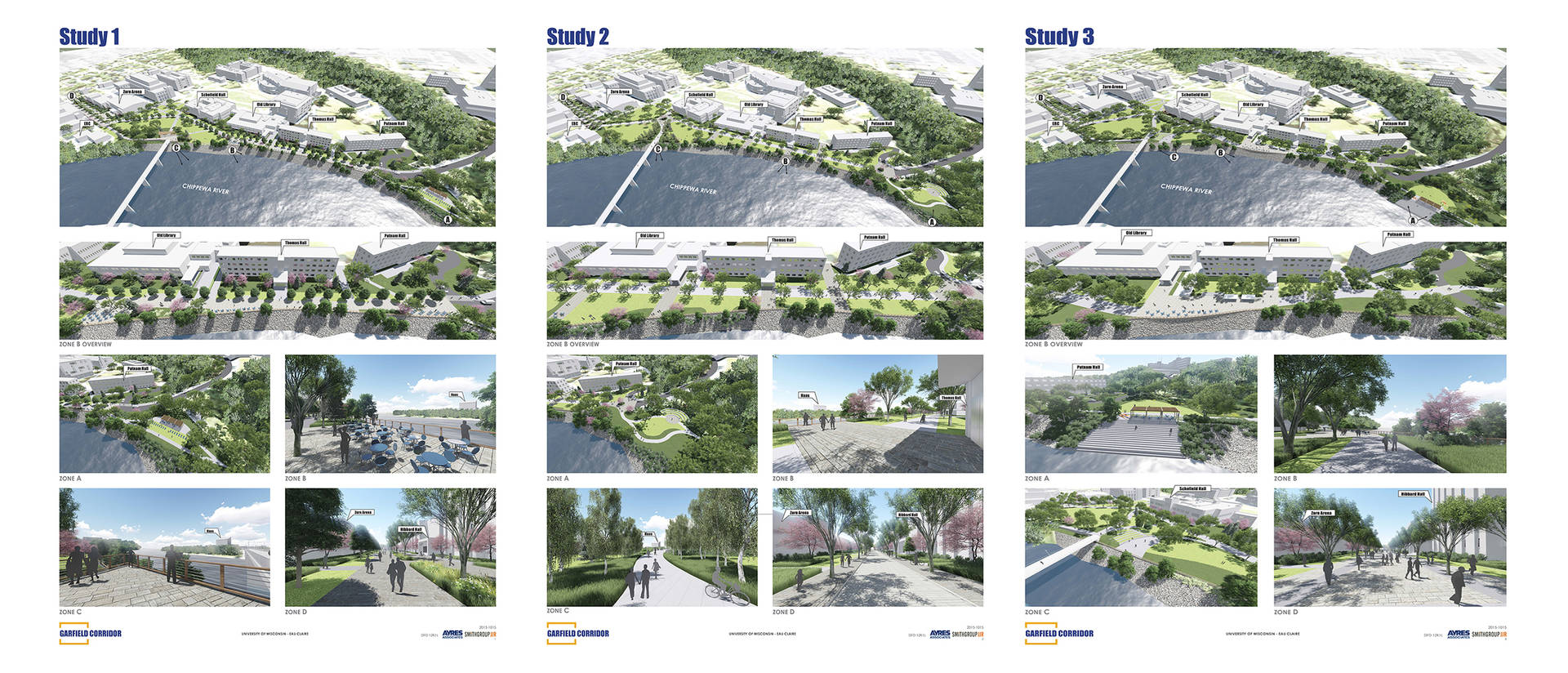 Garfield Ave project studies 1-3