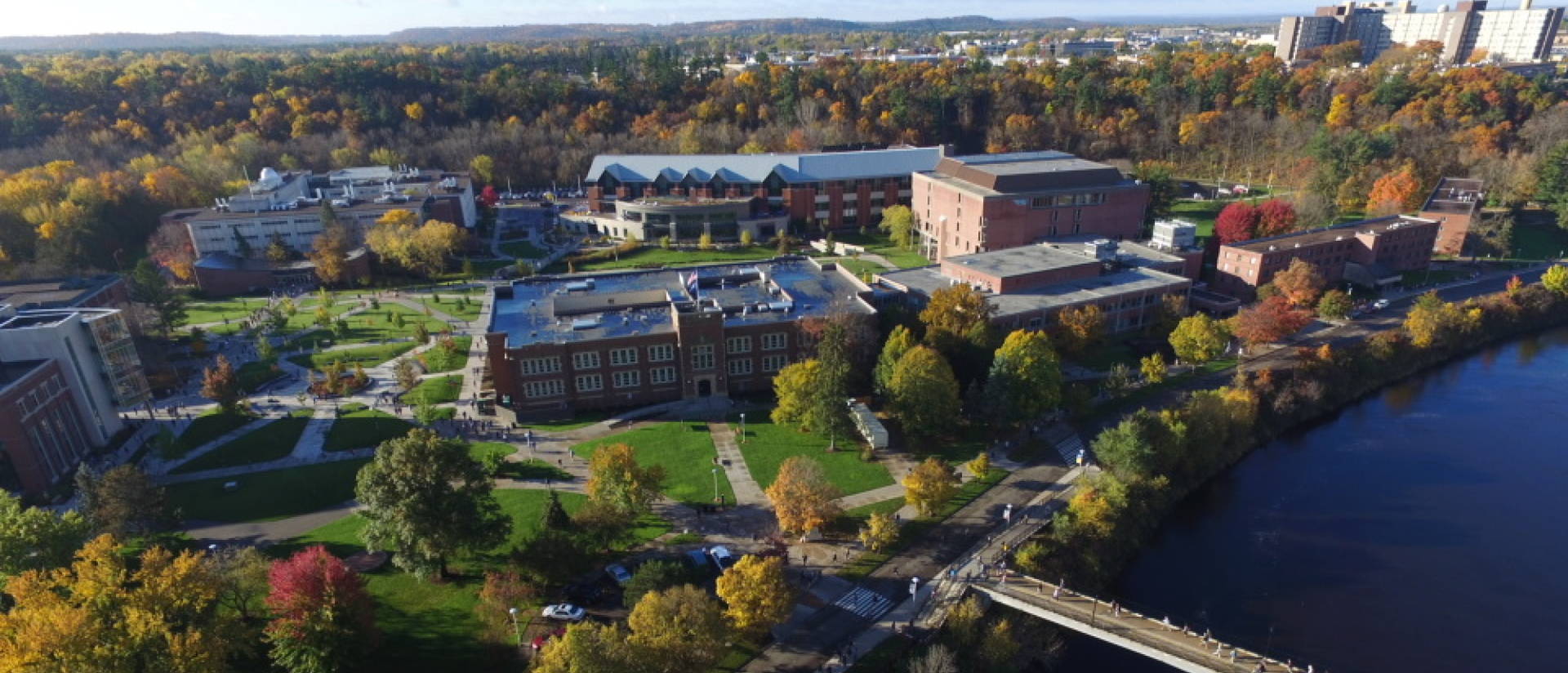 Drone Aerial Campus Shot