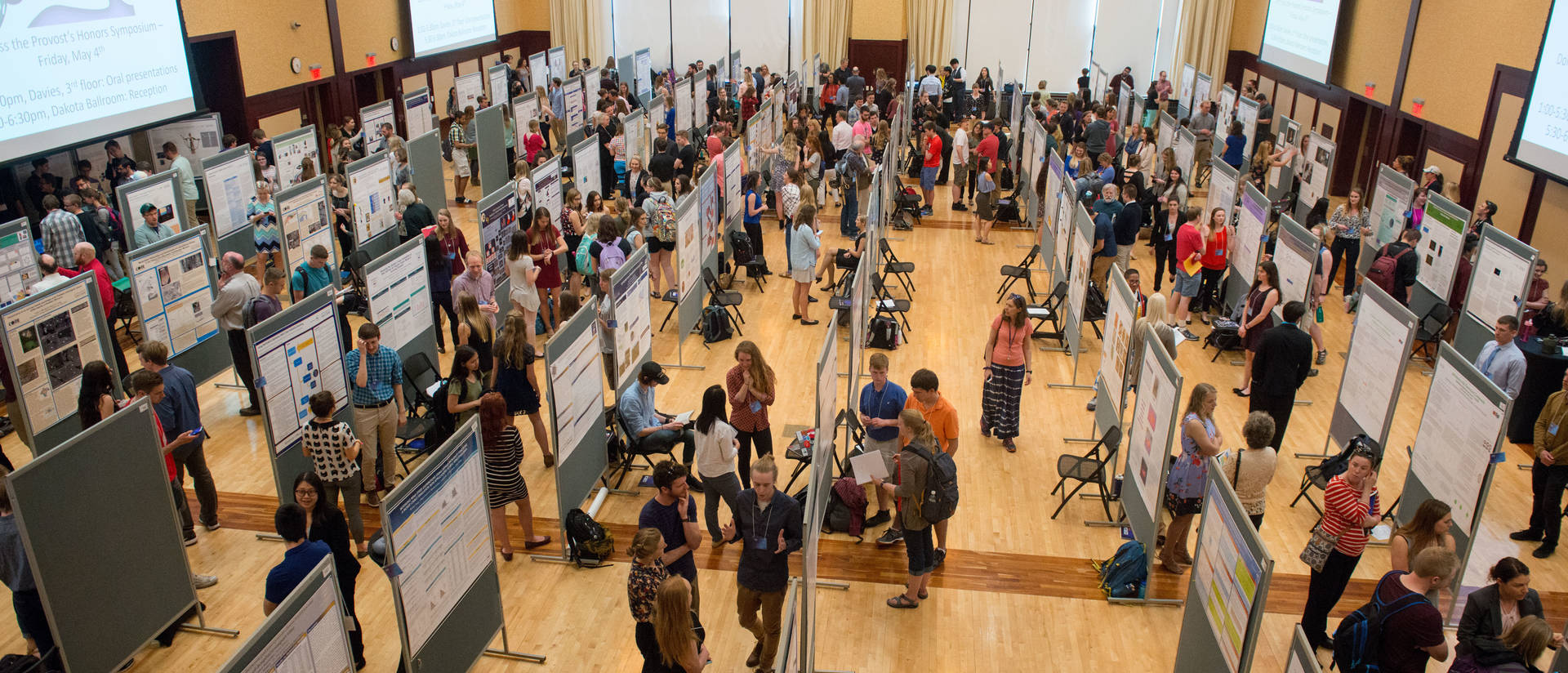 CERCA research presentations in the Ojibwe Ballroom