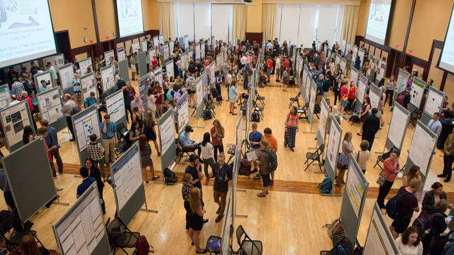 CERCA research presentations in the Ojibwe Ballroom