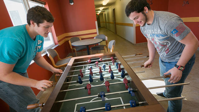 Foosball table UWEC-BC