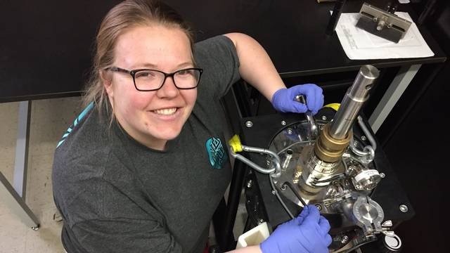Berger in superconductor lab
