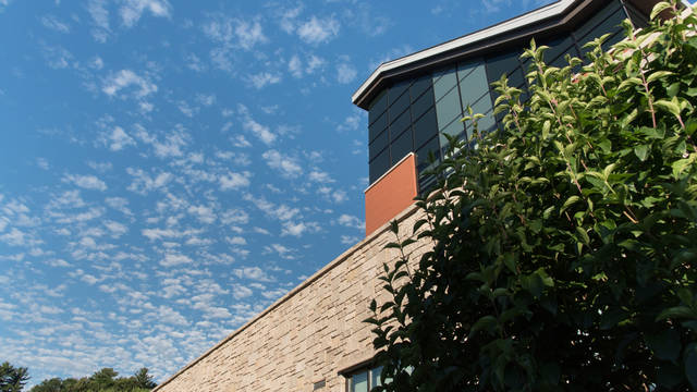 Exterior of Davies on a Summer day