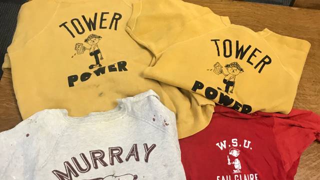 Donation of dorm shirts to the archives