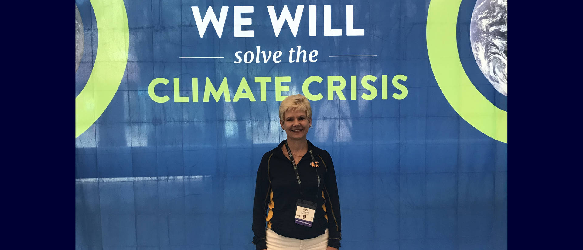 Pamela Guthman at climate conference