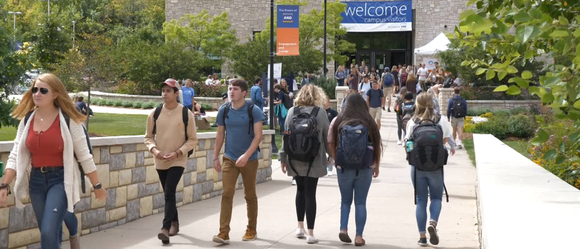 Students on first day, fall 2019