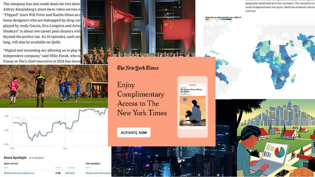 Enjoy Complimentary Access to the New York Times
