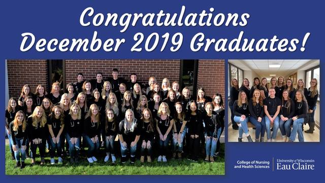 Fall 2019 graduates from the nursing program