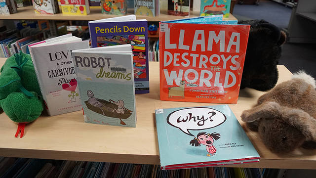 Books and puppets from the Educational Materials Collection
