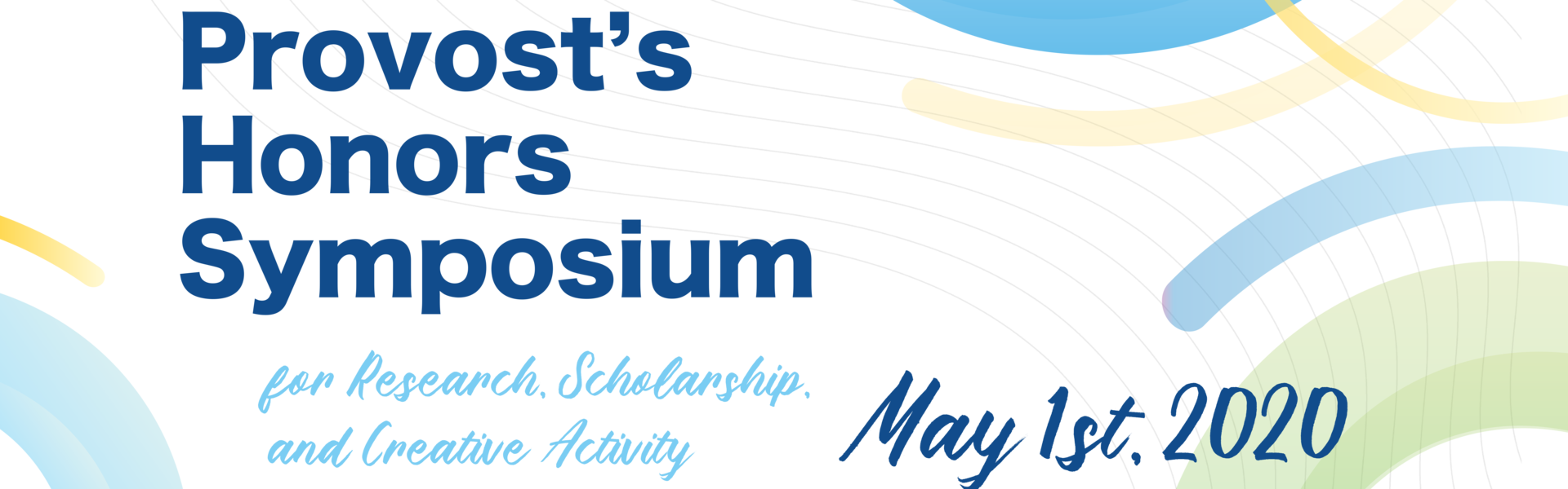 Provost's Honors Symposium web banner image