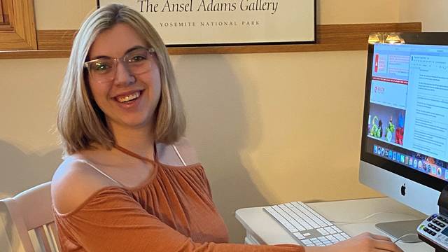 Sierra Parce, a student teacher this semester, is finding inspiration amidst the chaos as schools move online.