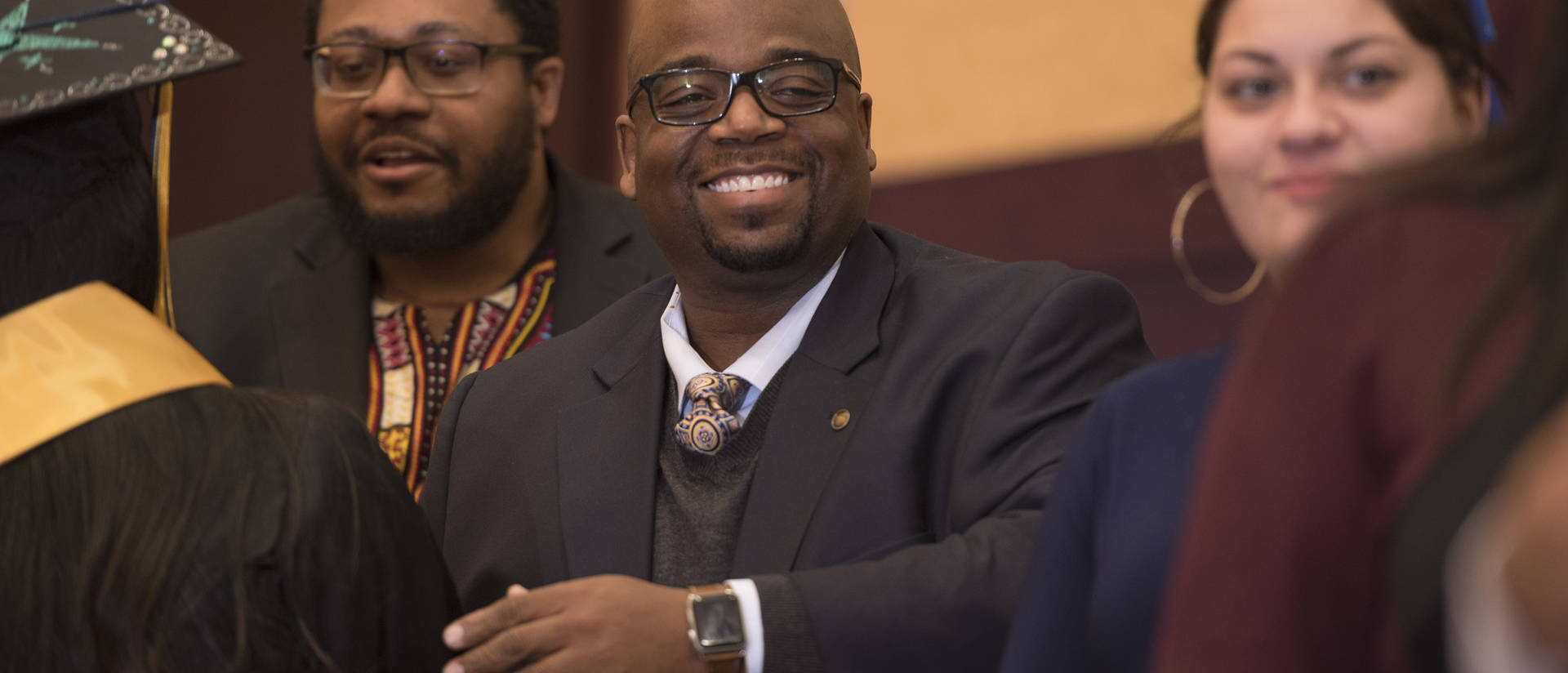 Dr. Warren Anderson at the 2019 OMA graduation celebration