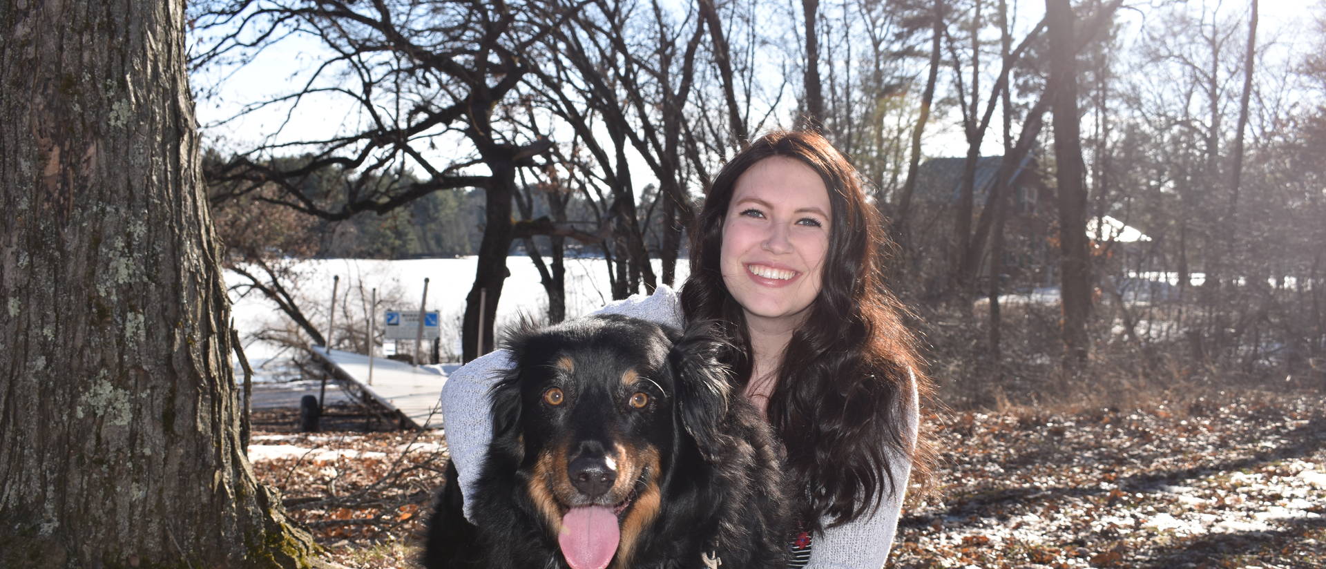 Monica Dickson credits supportive professors with helping her prepare to pursue her dream of being a veterinarian.