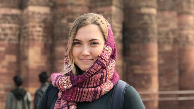 Studying abroad in India was a highlight of Megan Hansen's time as a Blugold.