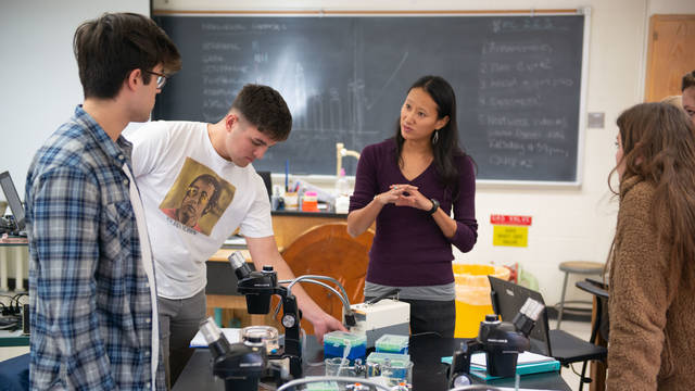 Biology classroom discussion