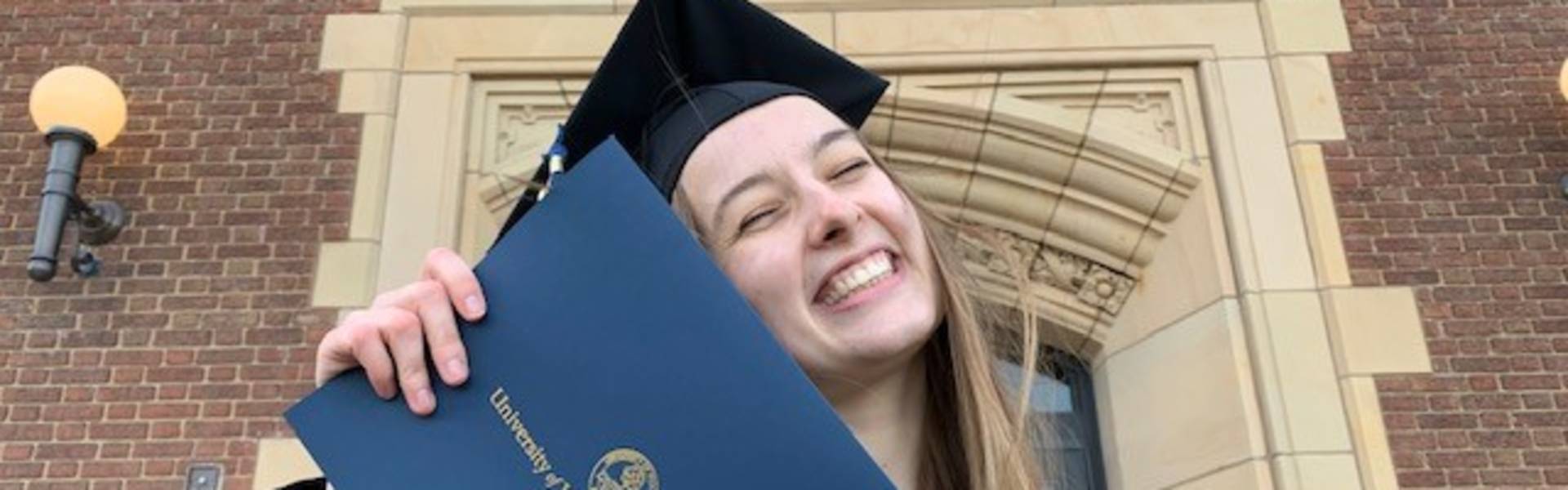 Roseanne Nooren posed with diploma