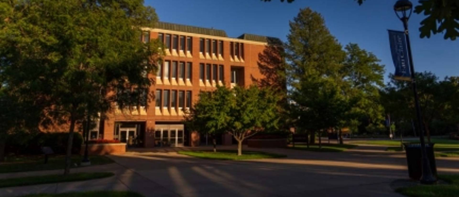 Schneider Hall in the evening sun