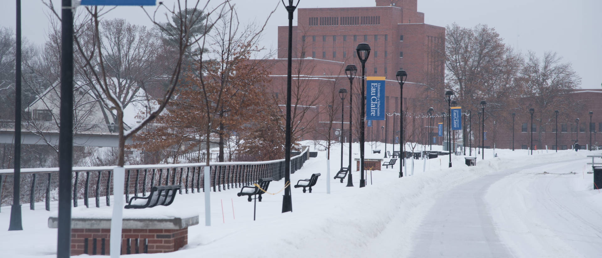 Lower campus in winter