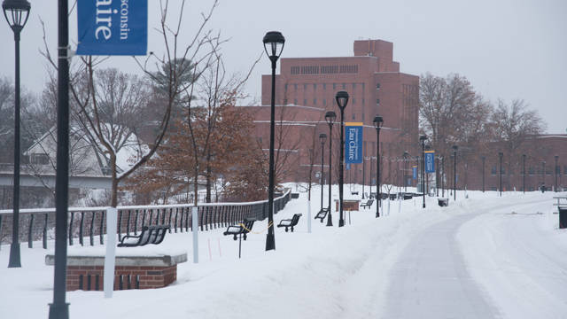 Lower campus in winter