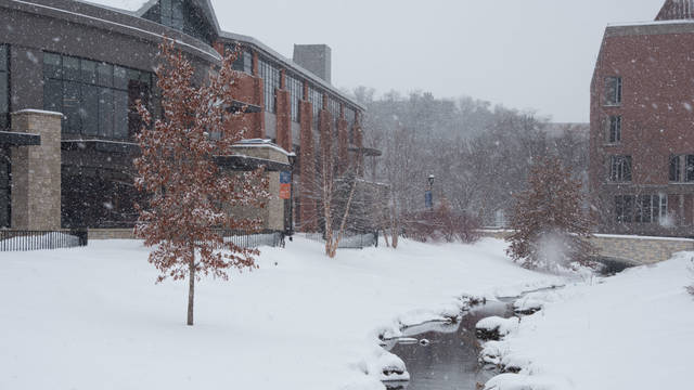 Davies Center in winter