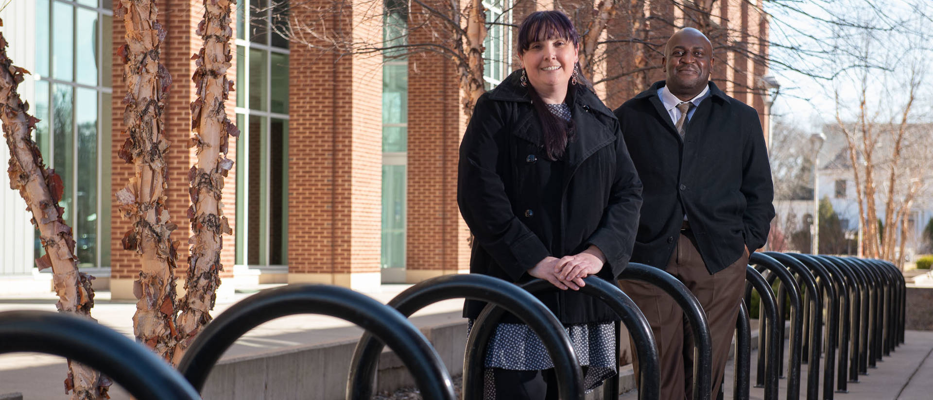 Dr. Heather Ann Moody, associate professor of American Indian studies, and Dr. Roderick Jones, assistant professor of special education and inclusive practices, are co-chairs of the Center for Racial and Restorative Justice’s implementation team.