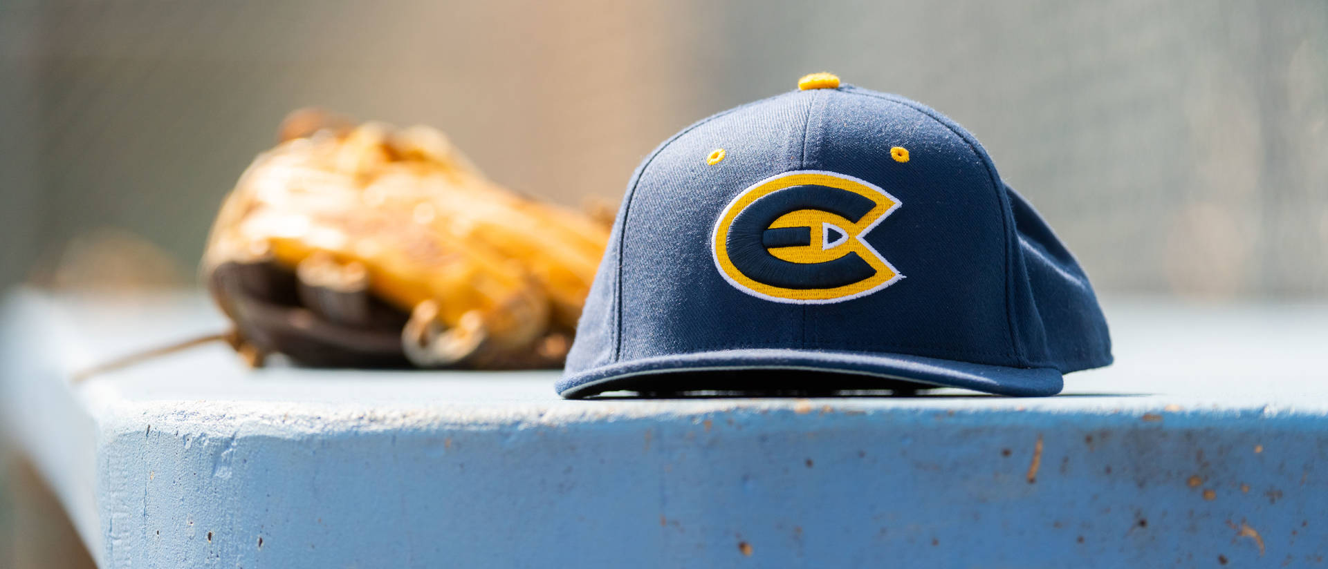 Baseball hat and glove