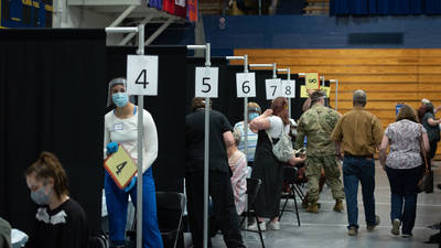 FEMA site patient line