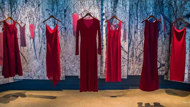 REDress Project image (Photo by Ted McGrath; REDress Project, Canadian Museum of Human Rights.)