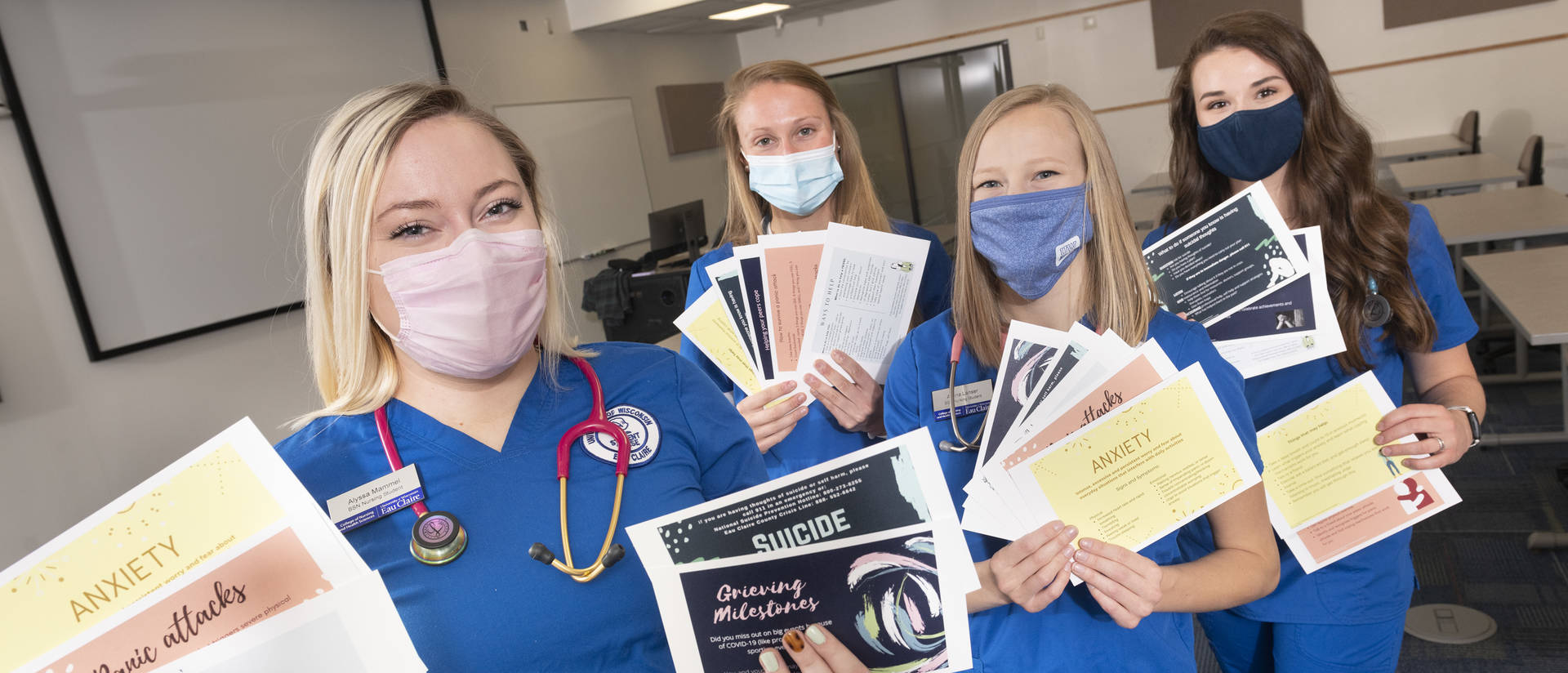 A project launched this spring by a team of UW-Eau Claire nursing students is helping to get information about mental health disorders and mental health resources into the hands of young people across the state.