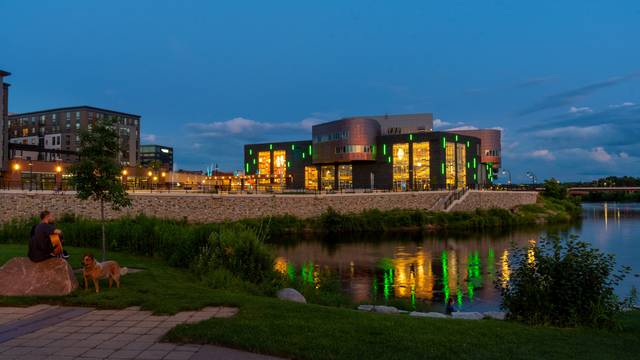 Pablo Center at night