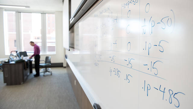 Photo of Actuarial Science Classroom