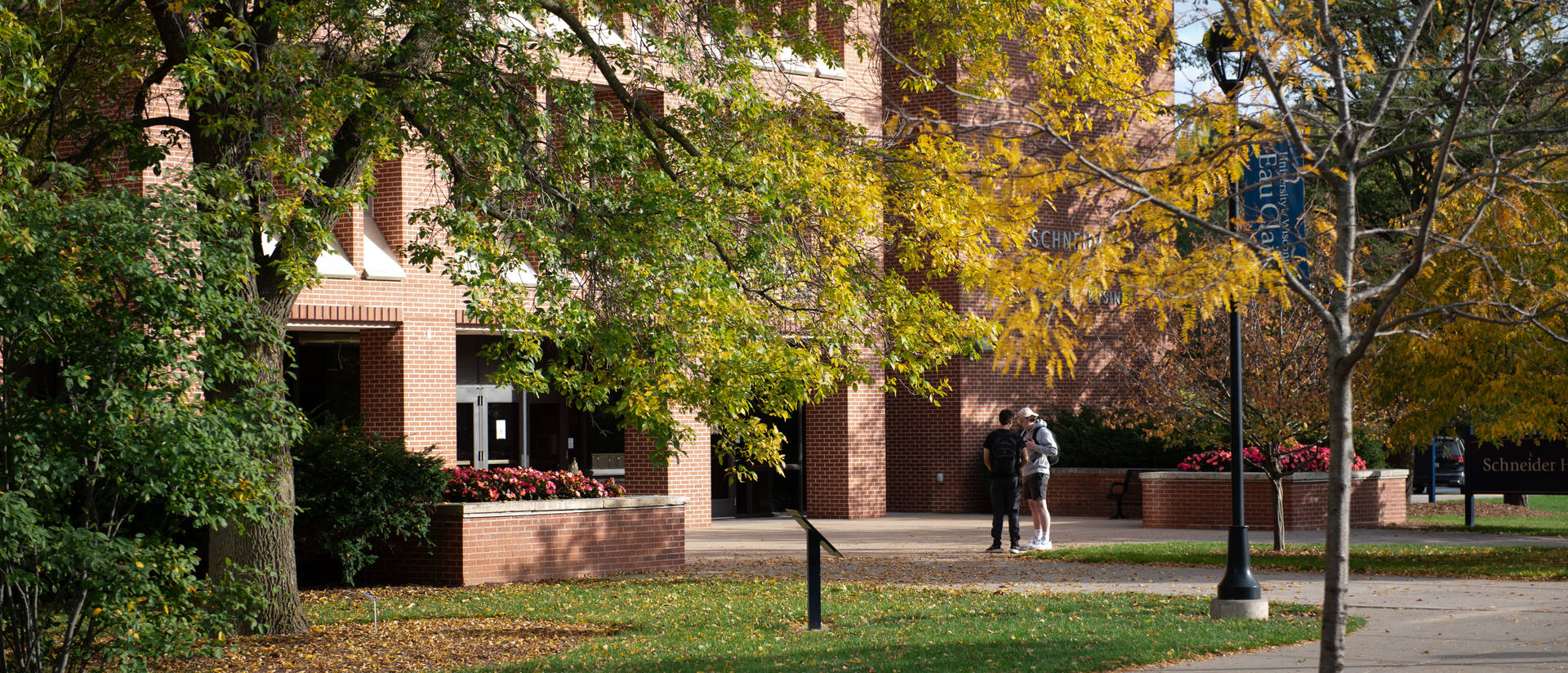 Schneider Hall during the Fall Colors