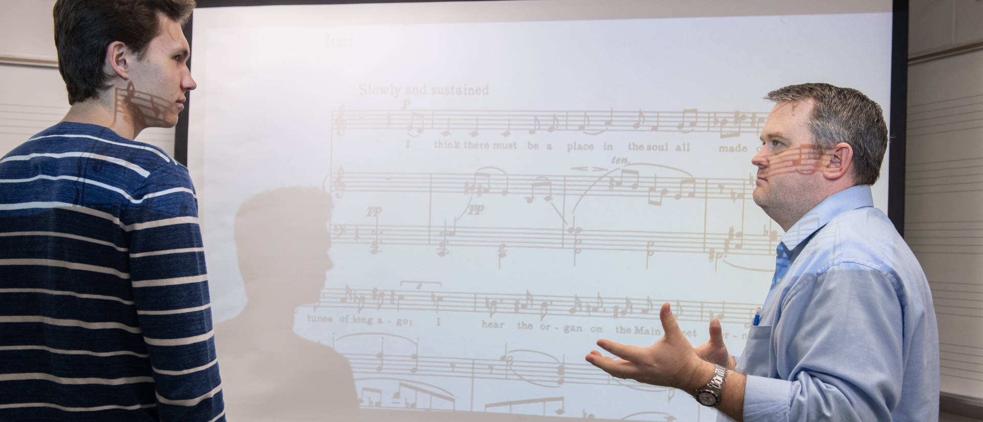 UWEC music student and professor discuss music