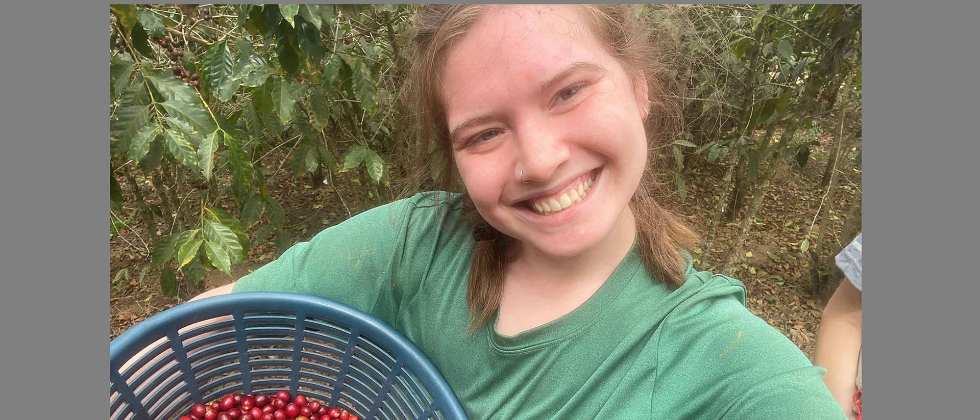 Emma Felty was among the 15 UW-Eau Claire students who spent part of the Winterim session helping Guatemalan coffee farmers with their harvest. (Submitted photo)