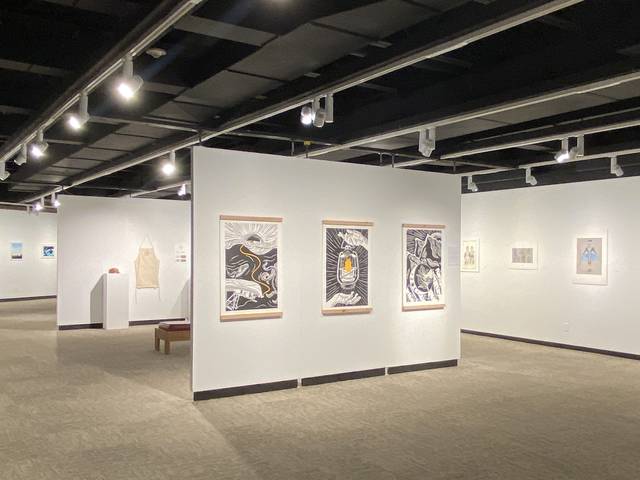 Installation view of BFA exhibition