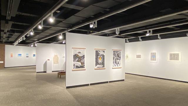 Installation view of BFA exhibition