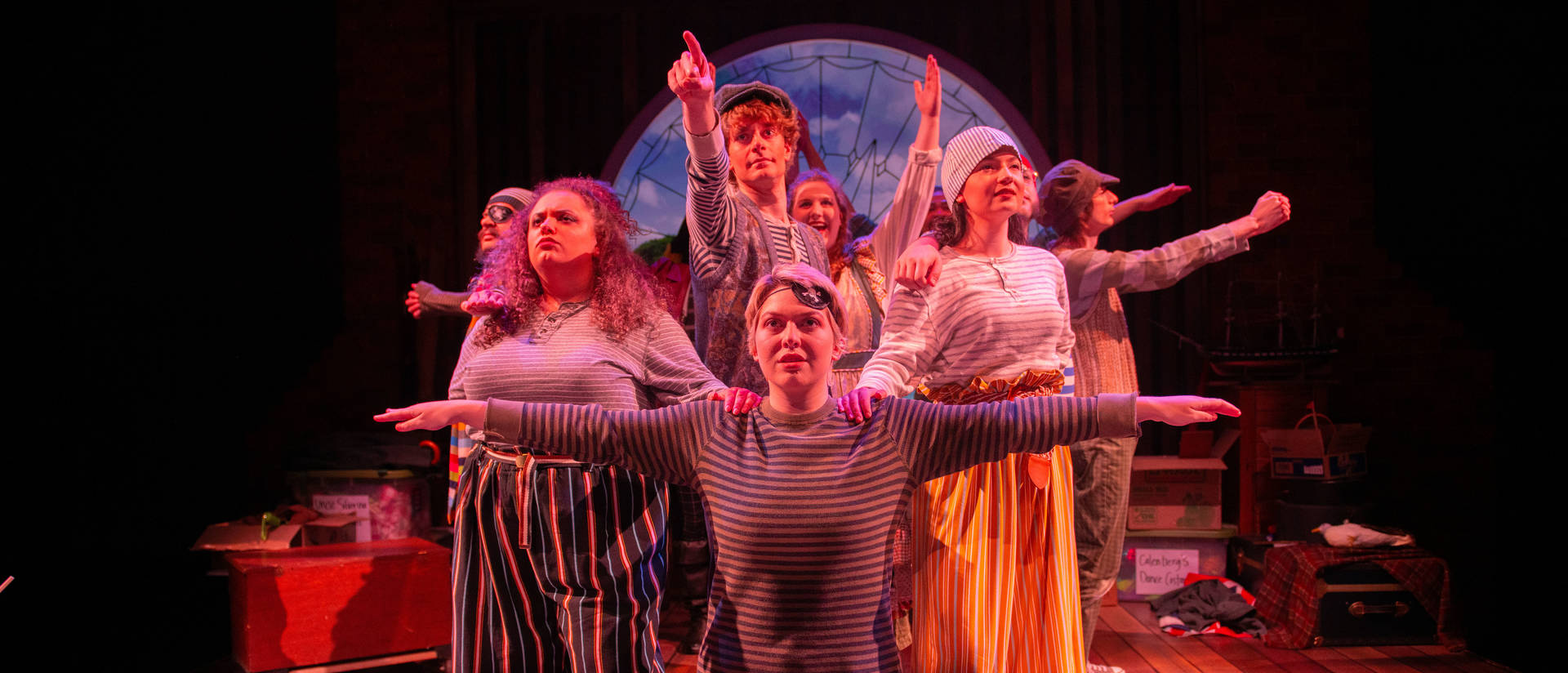 Scenes from the UWEC theater's production of "Peter and the Starcatcher".