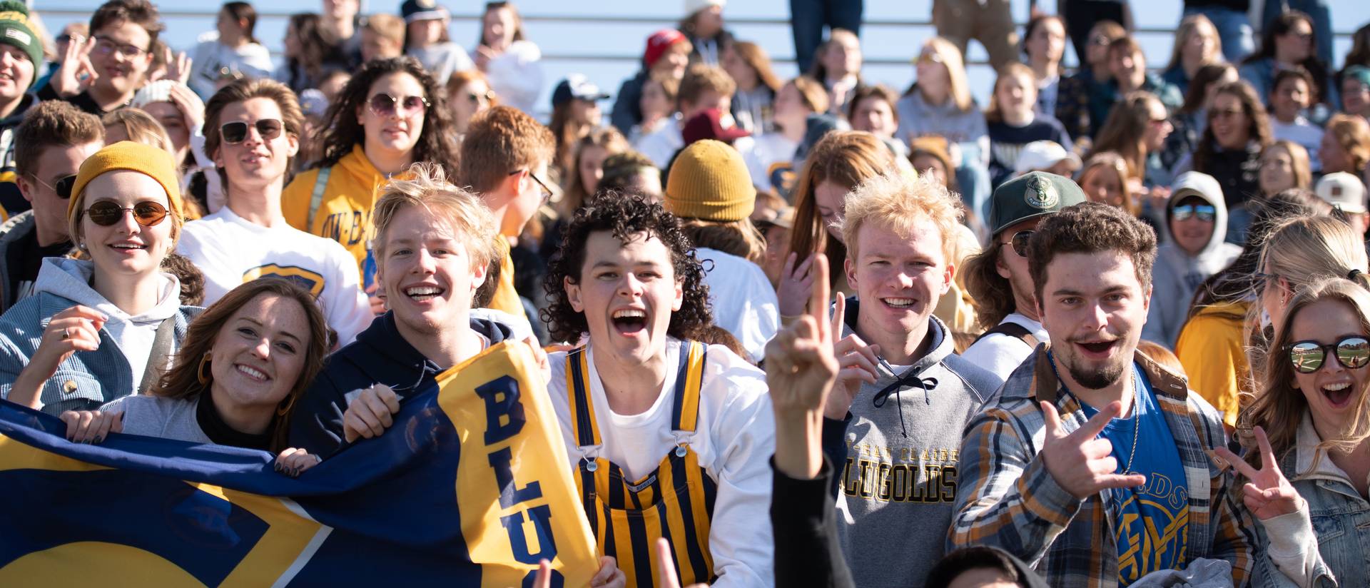 Student crowd at 2021 Homecoming football game