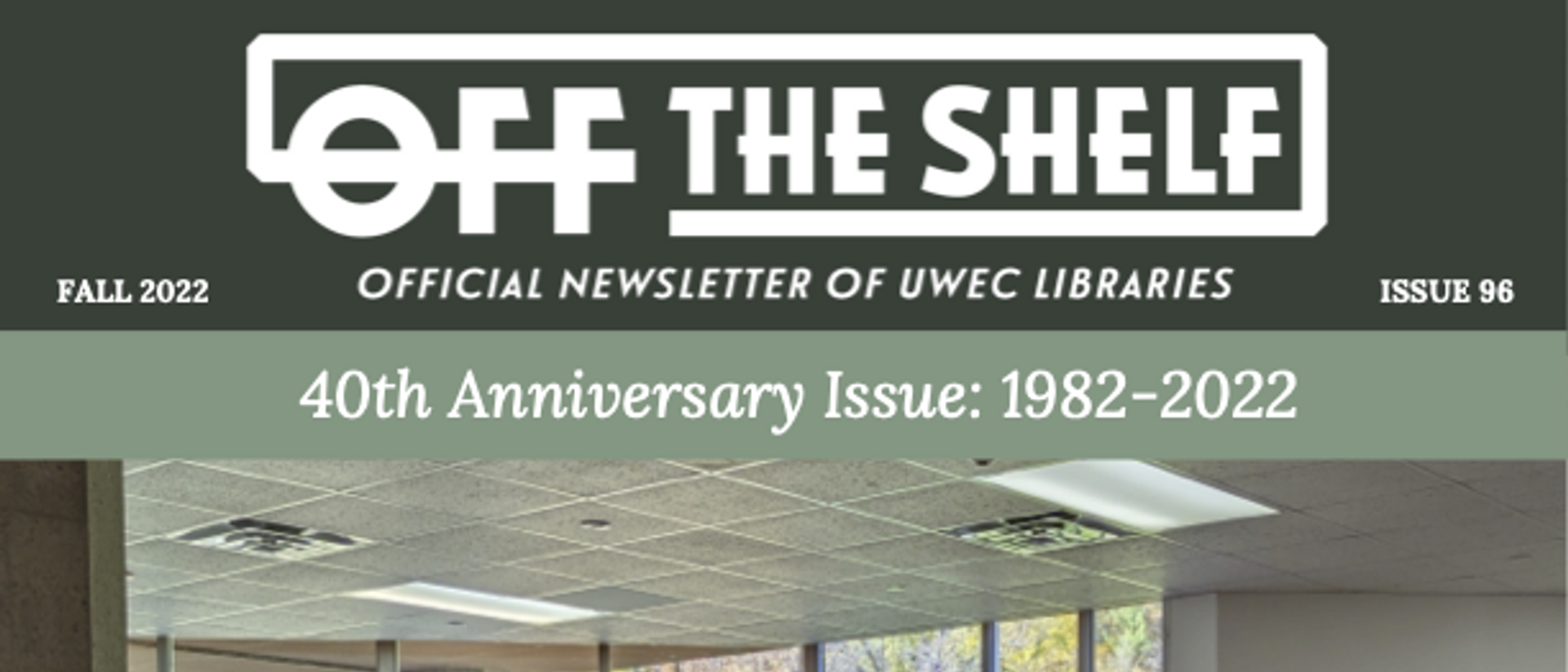 Cover of Off the Shelf newsletter