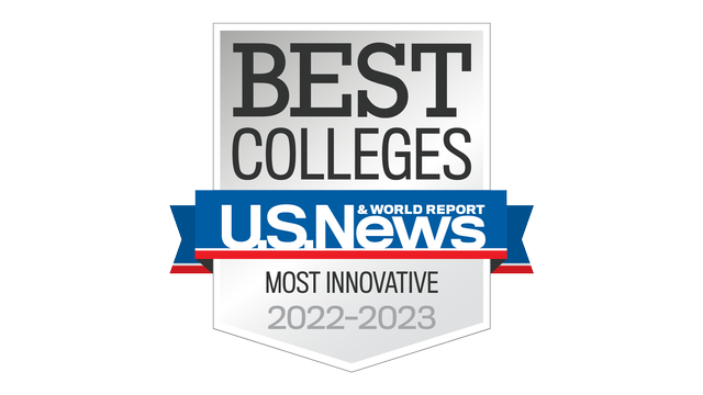 Best Colleges U.S. News and World Report Most Innovative 2022-2023 Badge