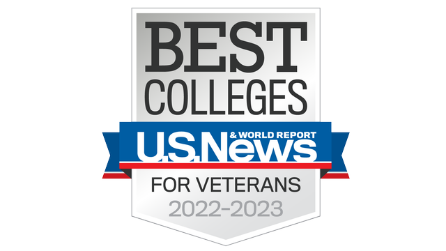 Best Colleges U.S. News and World Report Best for Veterans 2022-2023 Badge