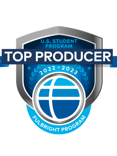 Top Producer Fulbright Program 2022-2023 Badge