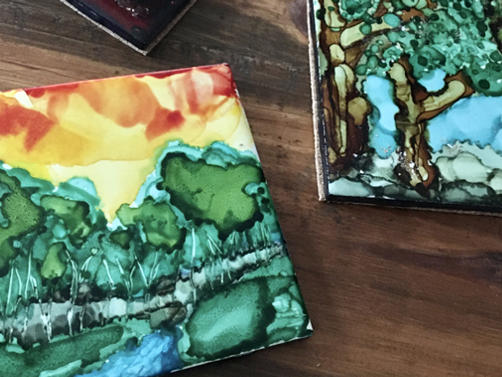 Creating Art with Alcohol Inks  Continuing Education at University of  Wisconsin-Eau Claire