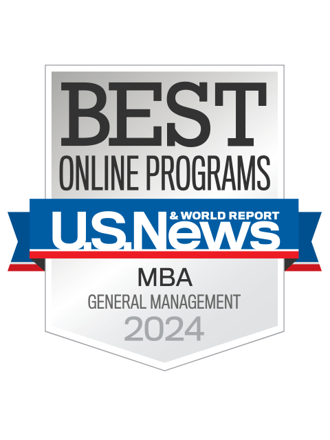 Online MBA general management 2024 U.S. News badge