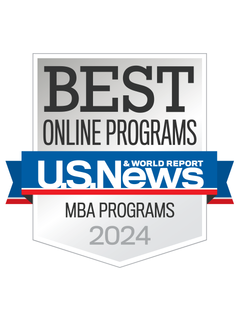 Best Online MBA badge from U.S. News