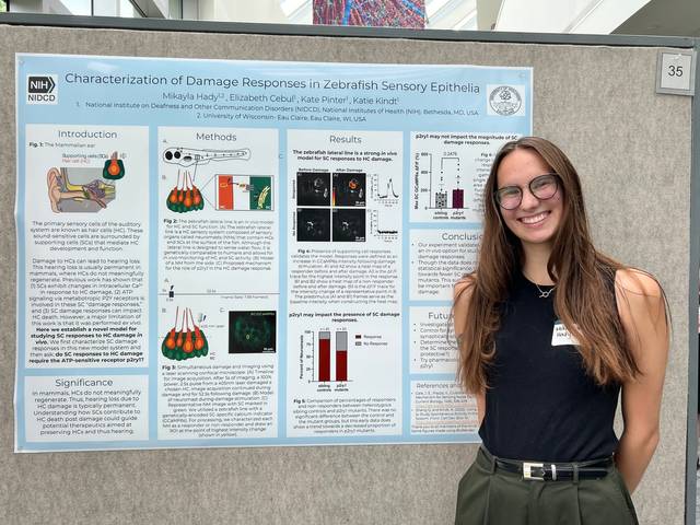 Mikayla with Research Poster