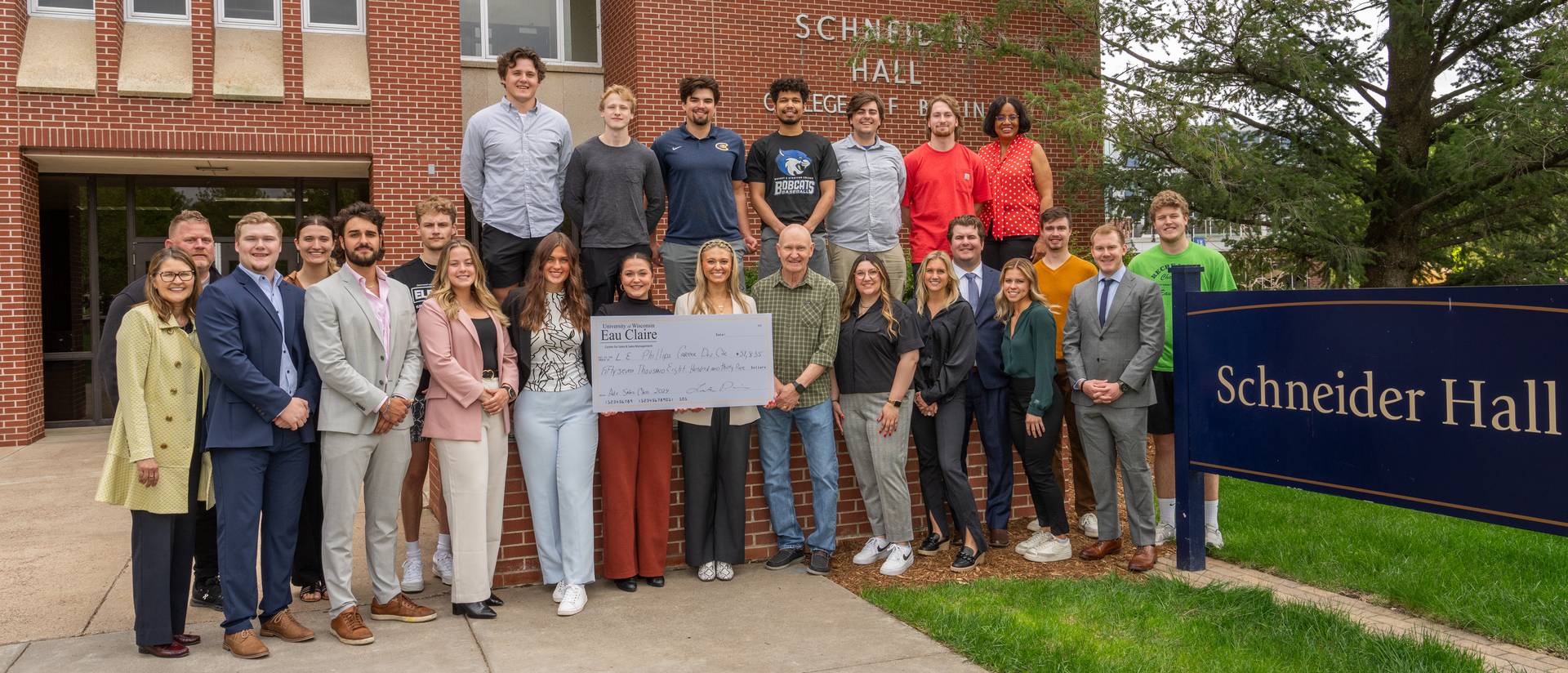 UWEC students raise $57K for the L.E. Phillips Career Development Center