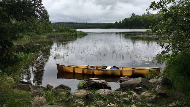 Boundary Waters Canoe Area Wilderness image with canoe