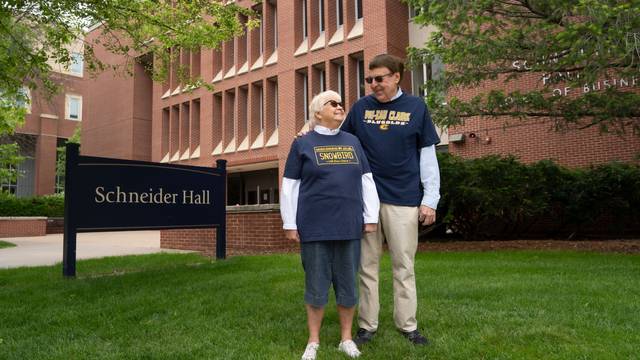 Braatzes at Schneider Hall